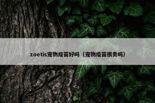 zoetis宠物疫苗好吗（宠物疫苗很贵吗）