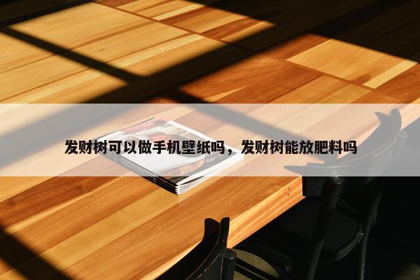 发财树可以做手机壁纸吗，发财树能放肥料吗