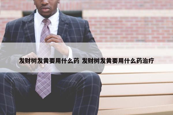 发财树发黄要用什么药 发财树发黄要用什么药治疗