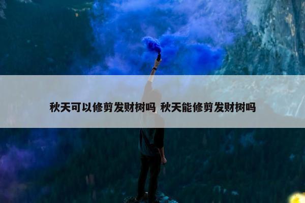 秋天可以修剪发财树吗 秋天能修剪发财树吗