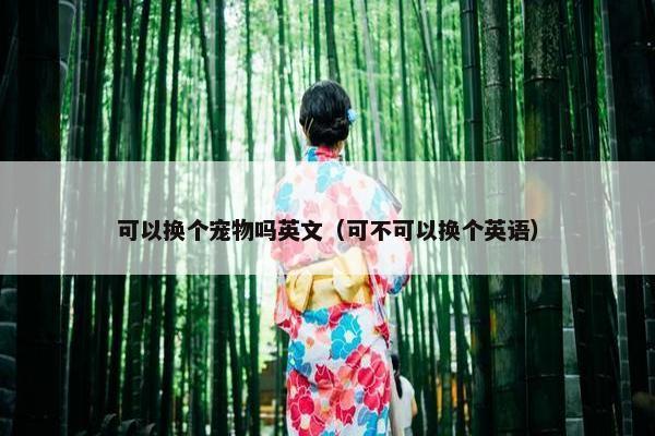 可以换个宠物吗英文（可不可以换个英语）