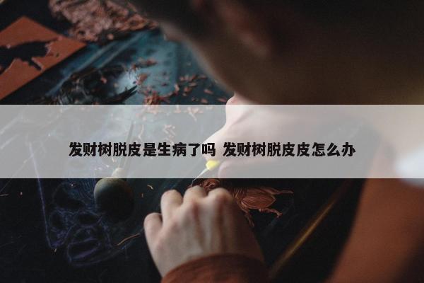 发财树脱皮是生病了吗 发财树脱皮皮怎么办