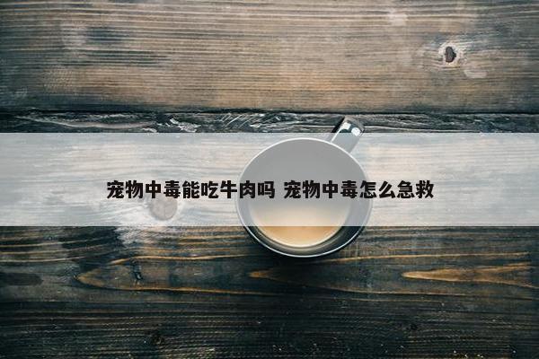 宠物中毒能吃牛肉吗 宠物中毒怎么急救