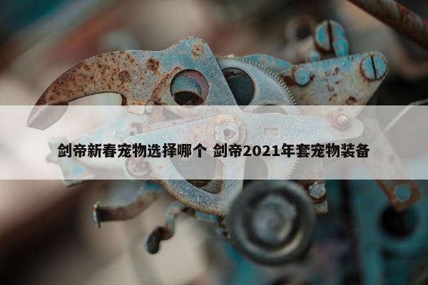 剑帝新春宠物选择哪个 剑帝2021年套宠物装备