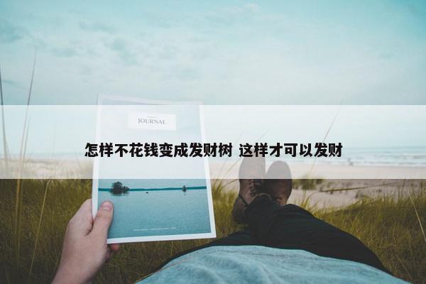 怎样不花钱变成发财树 这样才可以发财