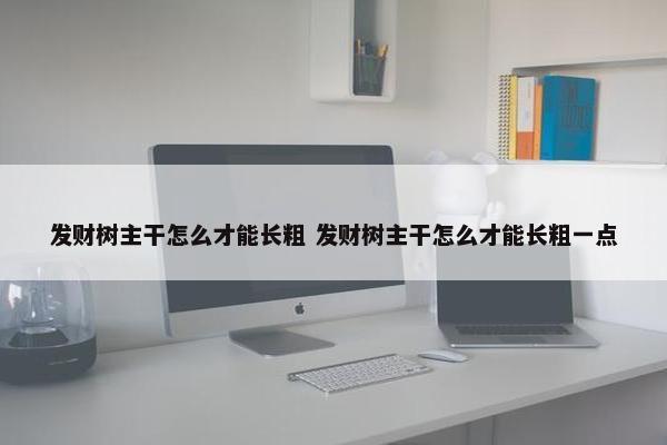 发财树主干怎么才能长粗 发财树主干怎么才能长粗一点