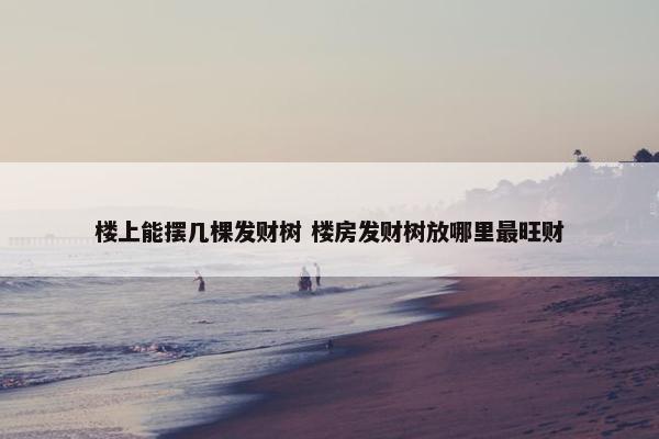 楼上能摆几棵发财树 楼房发财树放哪里最旺财