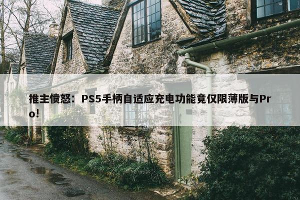 推主愤怒：PS5手柄自适应充电功能竟仅限薄版与Pro!