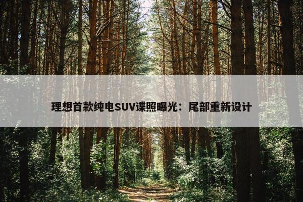 理想首款纯电SUV谍照曝光：尾部重新设计