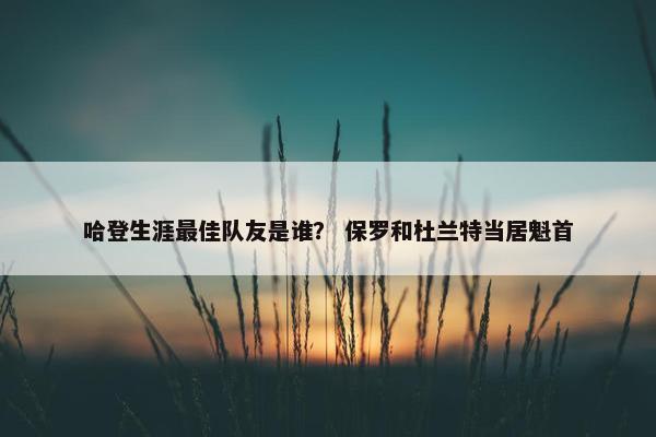 哈登生涯最佳队友是谁？ 保罗和杜兰特当居魁首