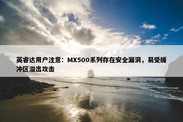 英睿达用户注意：MX500系列存在安全漏洞，易受缓冲区溢出攻击