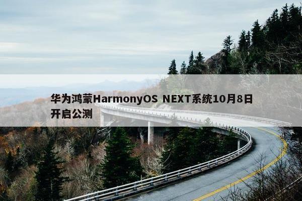 华为鸿蒙HarmonyOS NEXT系统10月8日开启公测