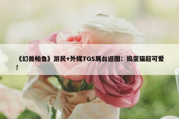 《幻兽帕鲁》游民+外媒TGS展台返图：捣蛋猫超可爱!