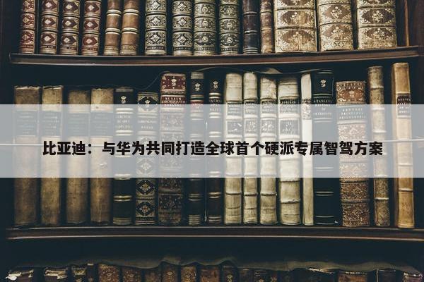 比亚迪：与华为共同打造全球首个硬派专属智驾方案