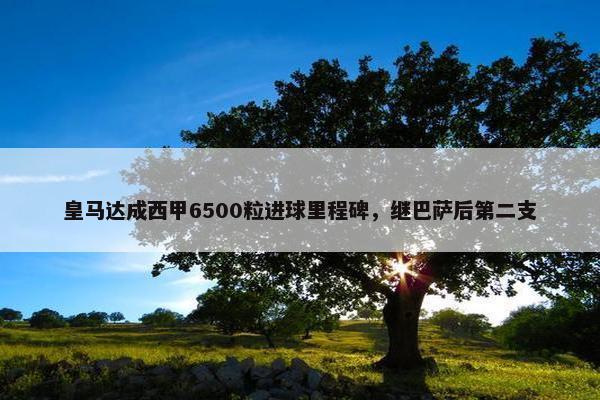 皇马达成西甲6500粒进球里程碑，继巴萨后第二支