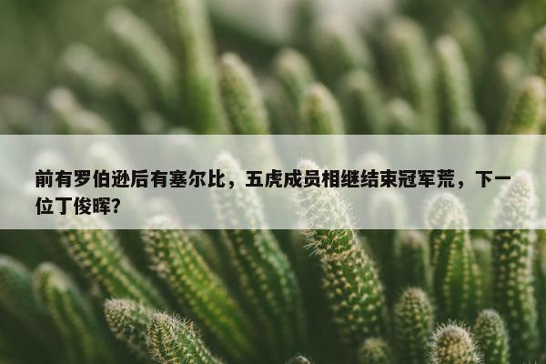 前有罗伯逊后有塞尔比，五虎成员相继结束冠军荒，下一位丁俊晖？