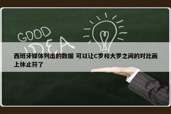 西班牙媒体列出的数据 可以让C罗和大罗之间的对比画上休止符了