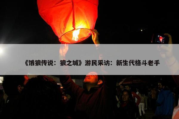 《饿狼传说：狼之城》游民采访：新生代格斗老手