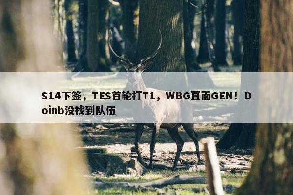 S14下签，TES首轮打T1，WBG直面GEN！Doinb没找到队伍