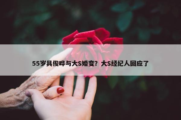 55岁具俊晔与大S婚变？大S经纪人回应了