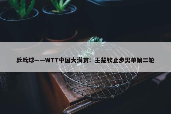 乒乓球——WTT中国大满贯：王楚钦止步男单第二轮