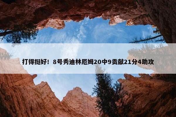 打得挺好！8号秀迪林厄姆20中9贡献21分4助攻