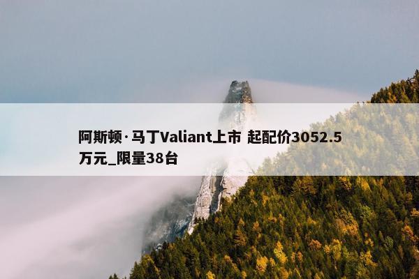 阿斯顿·马丁Valiant上市 起配价3052.5万元_限量38台