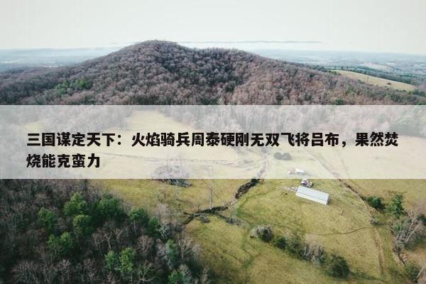 三国谋定天下：火焰骑兵周泰硬刚无双飞将吕布，果然焚烧能克蛮力