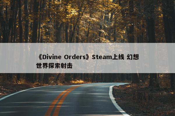 《Divine Orders》Steam上线 幻想世界探索射击