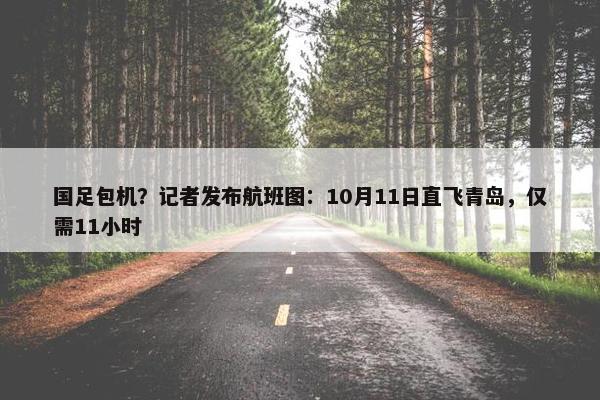 国足包机？记者发布航班图：10月11日直飞青岛，仅需11小时