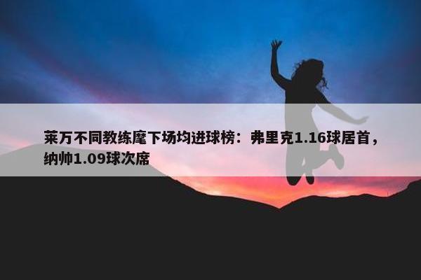 莱万不同教练麾下场均进球榜：弗里克1.16球居首，纳帅1.09球次席