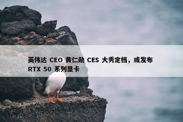 英伟达 CEO 黄仁勋 CES 大秀定档，或发布 RTX 50 系列显卡