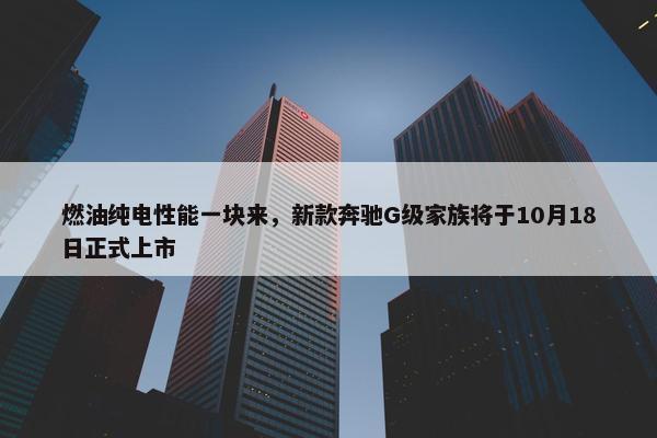 燃油纯电性能一块来，新款奔驰G级家族将于10月18日正式上市