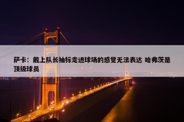 萨卡：戴上队长袖标走进球场的感觉无法表达 哈弗茨是顶级球员