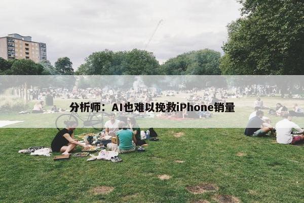 分析师：AI也难以挽救iPhone销量