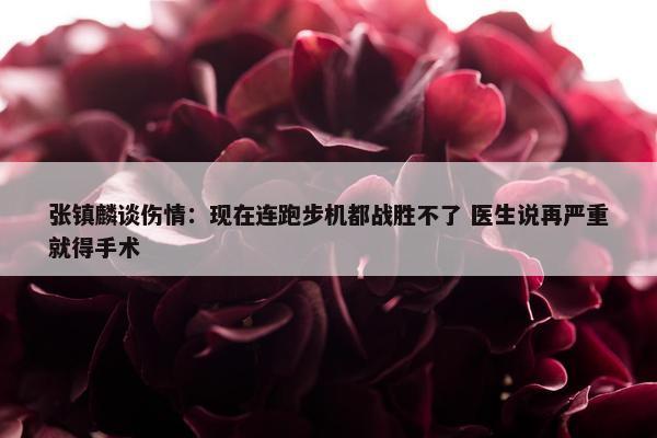 张镇麟谈伤情：现在连跑步机都战胜不了 医生说再严重就得手术