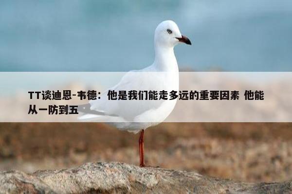 TT谈迪恩-韦德：他是我们能走多远的重要因素 他能从一防到五