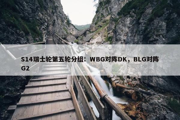 S14瑞士轮第五轮分组：WBG对阵DK，BLG对阵G2