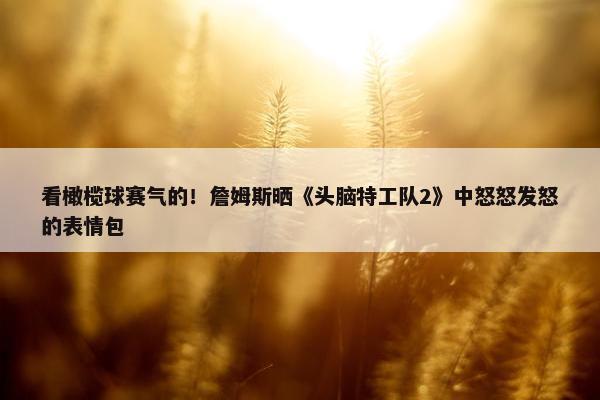 看橄榄球赛气的！詹姆斯晒《头脑特工队2》中怒怒发怒的表情包