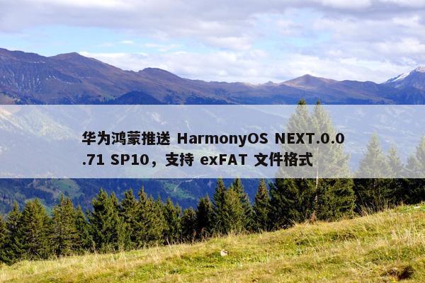 华为鸿蒙推送 HarmonyOS NEXT.0.0.71 SP10，支持 exFAT 文件格式