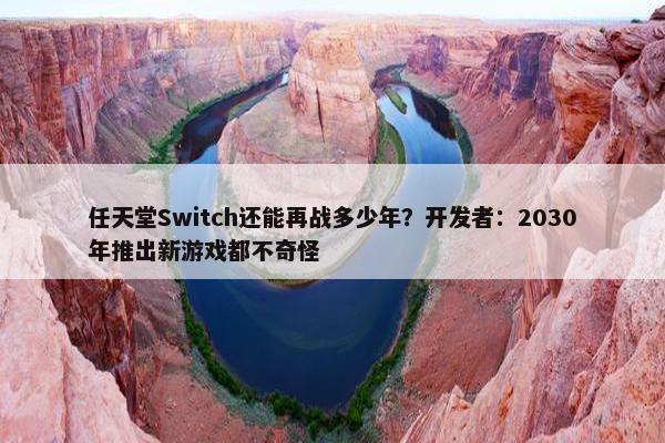 任天堂Switch还能再战多少年？开发者：2030年推出新游戏都不奇怪