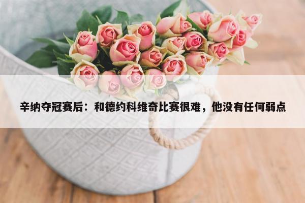 辛纳夺冠赛后：和德约科维奇比赛很难，他没有任何弱点