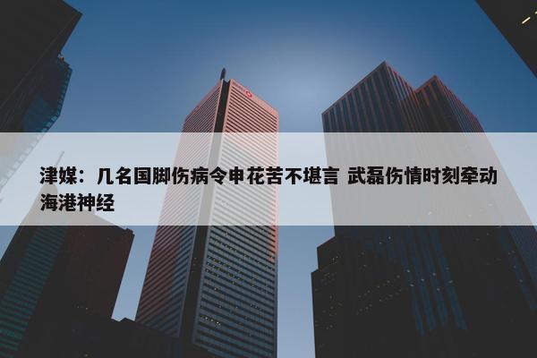 津媒：几名国脚伤病令申花苦不堪言 武磊伤情时刻牵动海港神经