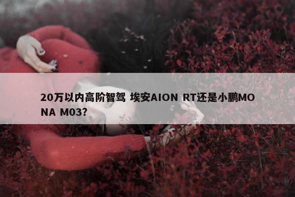 20万以内高阶智驾 埃安AION RT还是小鹏MONA M03？