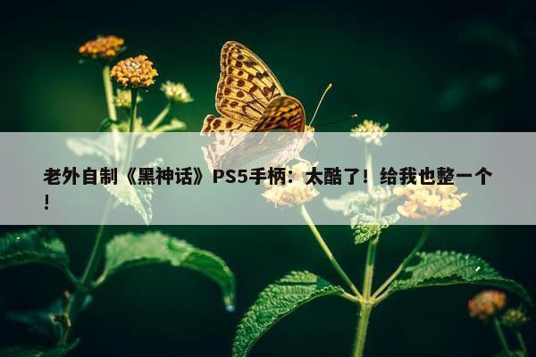 老外自制《黑神话》PS5手柄：太酷了！给我也整一个!