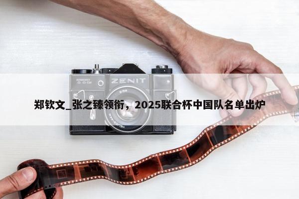 郑钦文_张之臻领衔，2025联合杯中国队名单出炉