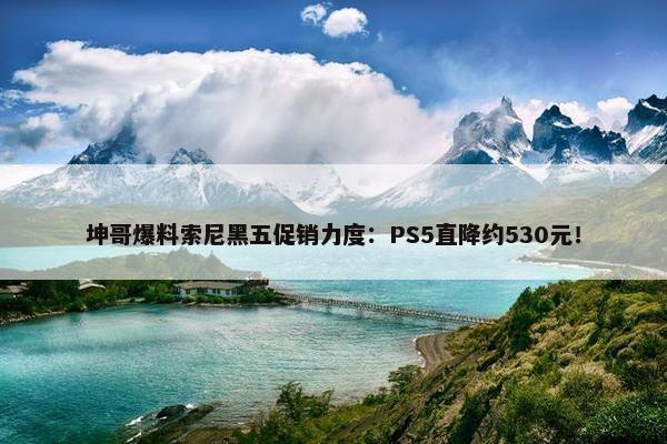 坤哥爆料索尼黑五促销力度：PS5直降约530元！