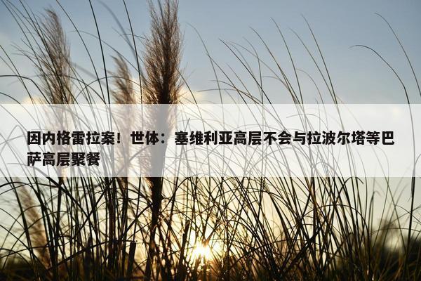 因内格雷拉案！世体：塞维利亚高层不会与拉波尔塔等巴萨高层聚餐