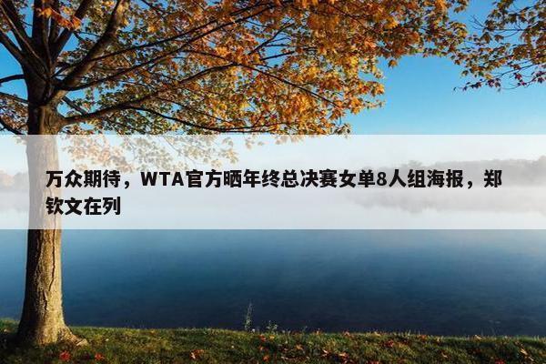 万众期待，WTA官方晒年终总决赛女单8人组海报，郑钦文在列