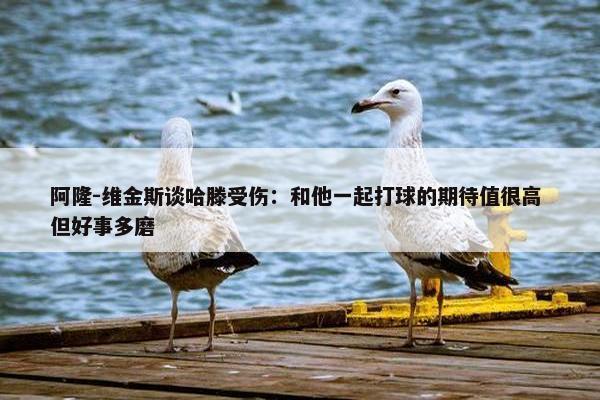 阿隆-维金斯谈哈滕受伤：和他一起打球的期待值很高 但好事多磨